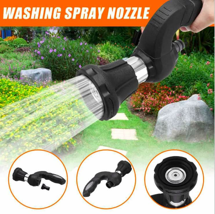 Mighty Power Hose Blaster Nozzle – 5-in-1 Adjustable Jet Sprayer for Garden, Lawn & Car