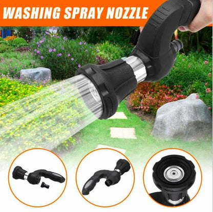 Mighty Power Hose Blaster Nozzle – 5-in-1 Adjustable Jet Sprayer for Garden, Lawn & Car