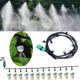 10 m Gartenbewässerungssystem mit Nebel – Wassersparendes Mikro-Sprühschlauch-Set