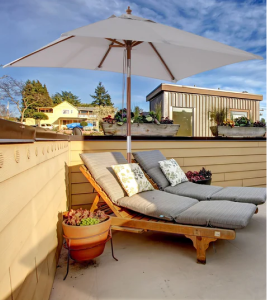 wood patio umbrella
