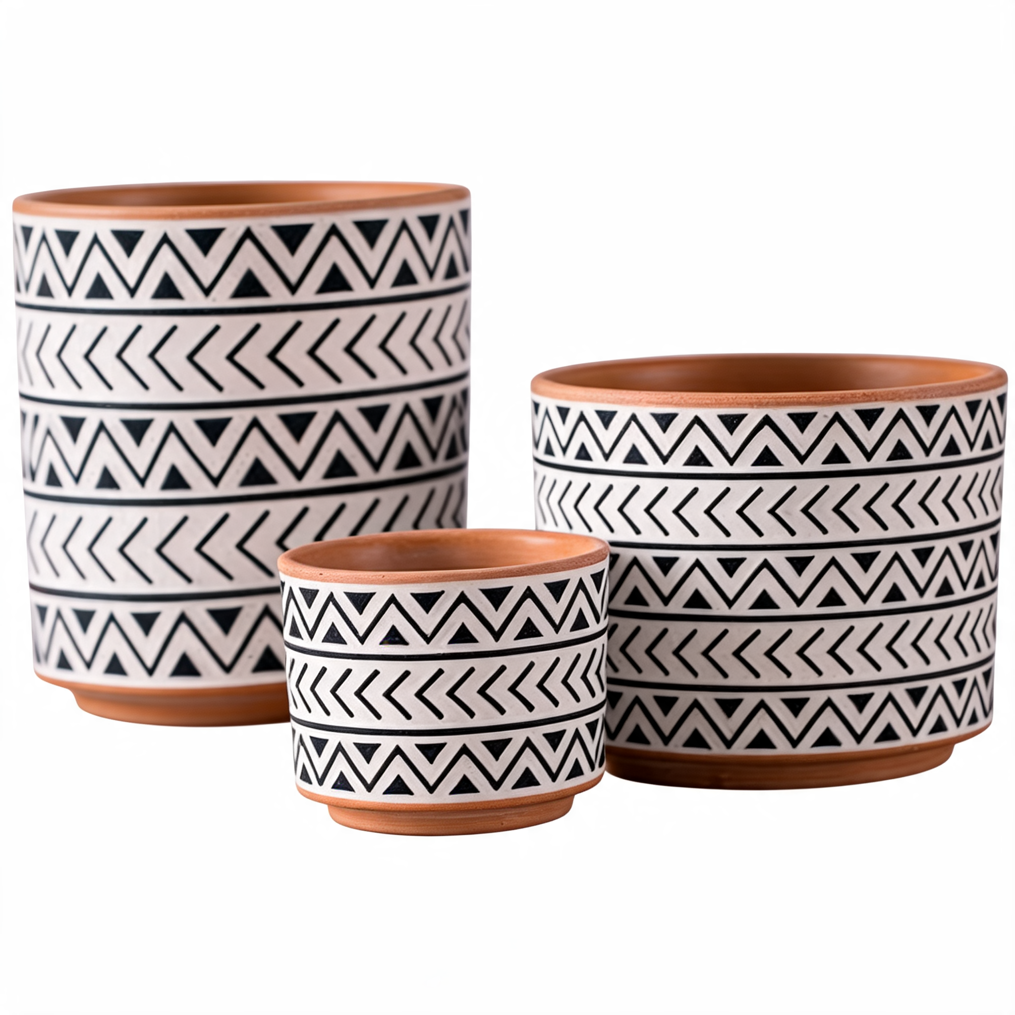 Ceramic Flower Pots Nordic Style Geometric Flower Pots