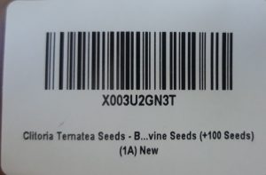 clitoria ternatea seeds c